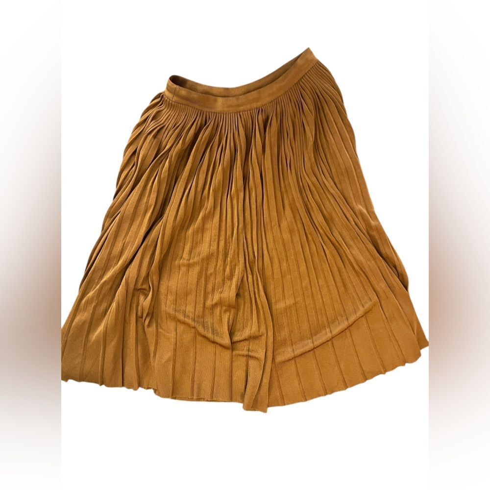 NINA RICCI Pleated Knee Length Skirt size S - Picture 4 of 5